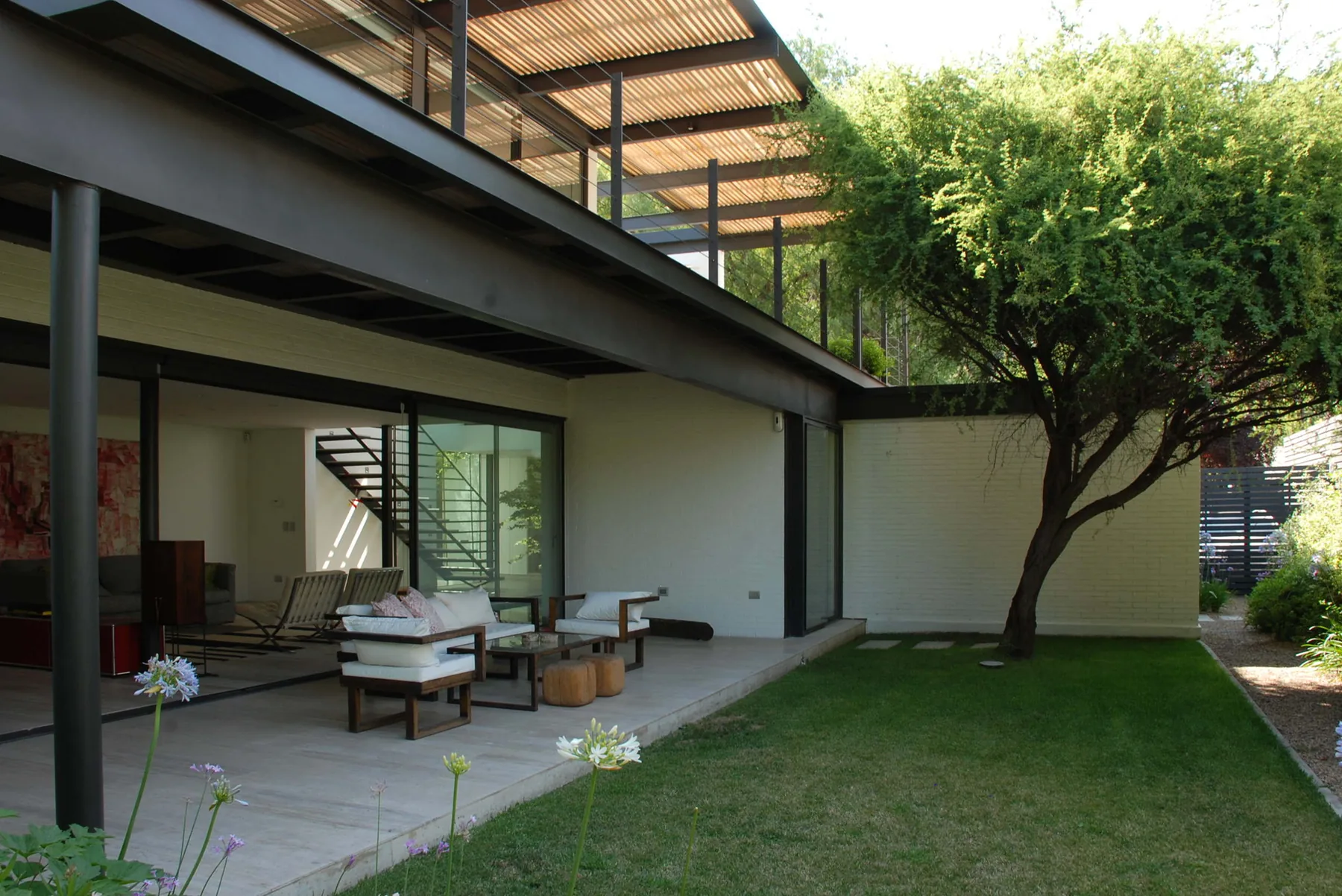 Terraza hacia el jardín.