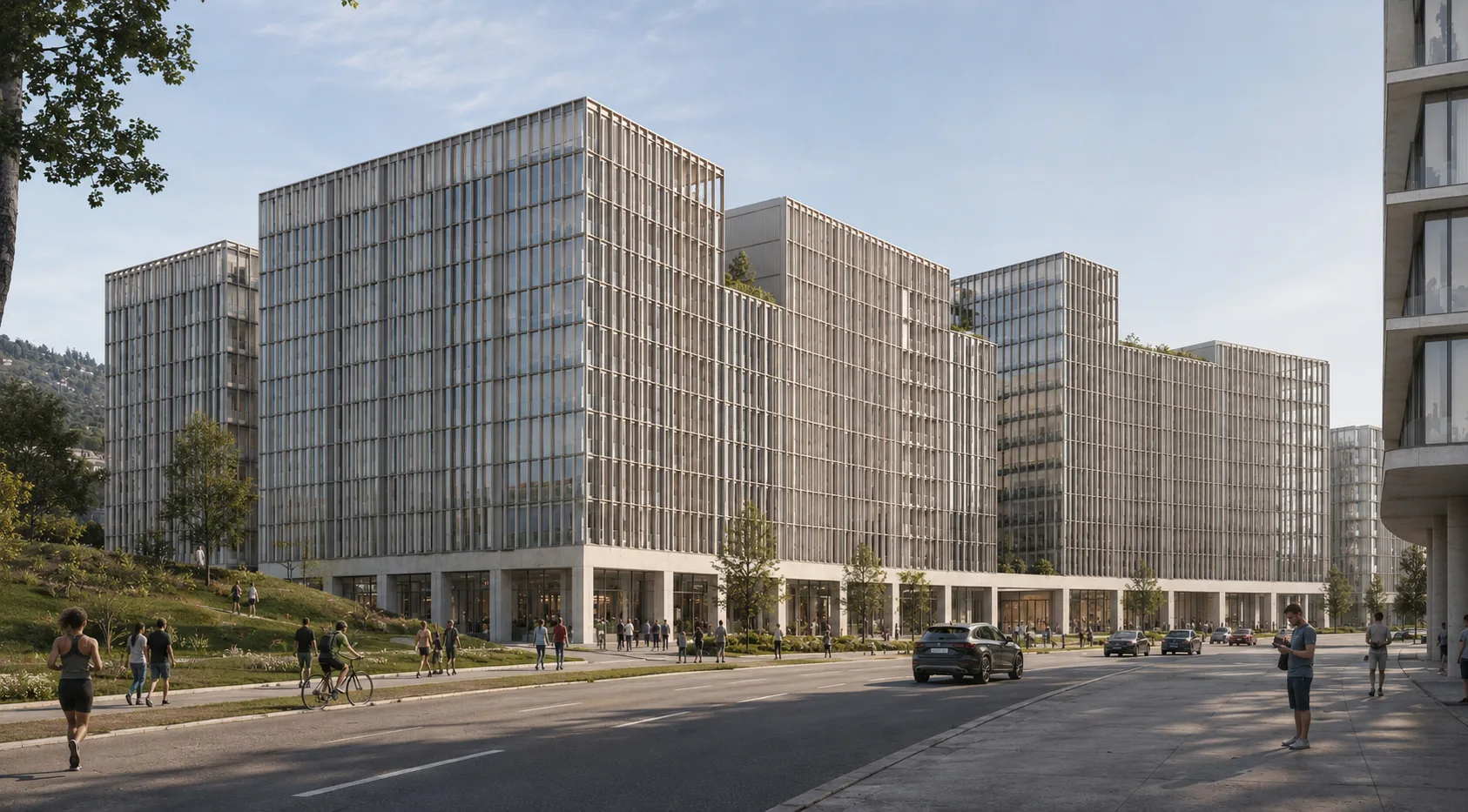 Visualisation of the Las Salinas project from the avenue, Viña del Mar